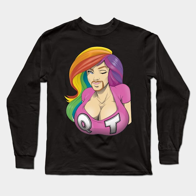 Danielle Pride Long Sleeve T-Shirt by ElementalQT